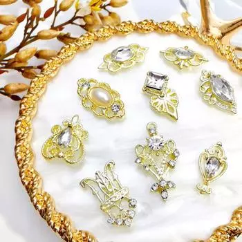 10 шт. украшения для ногтей блестящие визуальные эффекты декоративные привлекательные отличные 3D маникюрные украшения с искусственными кристаллами подарок на день рождения 23