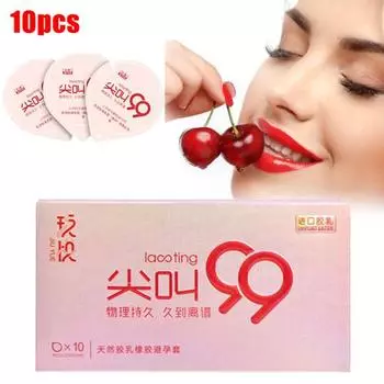 10 шт. ультратонкие латексные презервативы для мужской контрацепции, рукав для пениса, товары для взрослых Blue Ice Feeling