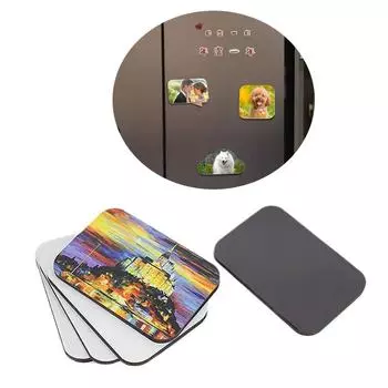 10 шт. уникальный подарок теплопередача пустой МДФ сублимационный пустой магнит на холодильник большие сублимационные заготовки для домашнего декора кухни 1