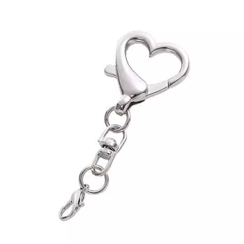 10 шт. Уникальный сплав Брелок-подвеска в форме сердца Застежка в форме сердца для DIY проектов