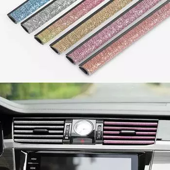 10 шт. универсальная автомобильная розетка для кондиционера с ромбовидными декоративными U-образными молдингами, декоративными полосками, автомобильными аксессуарами