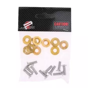 10 шт. универсальные автомобильные гайки M6, болты, наклейки, пароль, шайба для крыла, болты для номерного знака, аксессуары для стайлинга автомобиля