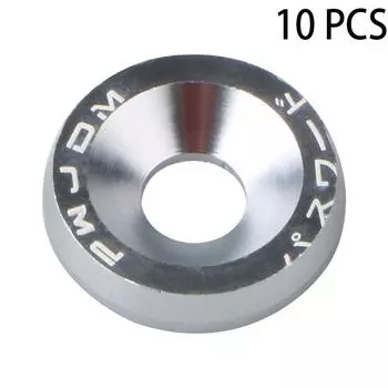 10 шт. универсальные автомобильные винты декоративные шайбы болт M6 автомобильная модификация прокладка винт бампер двигатель вогнутые винты крепеж