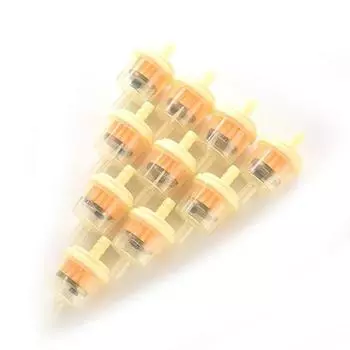 10 шт. универсальные мотоциклетные мини-пластиковые линейные топливные бензиновые патрульные фильтры