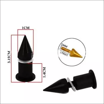 10 шт. универсальных мотоциклетных шипованных болтов с ЧПУ-обработкой, анодированные покрытия для предотвращения окисления и царапин красный