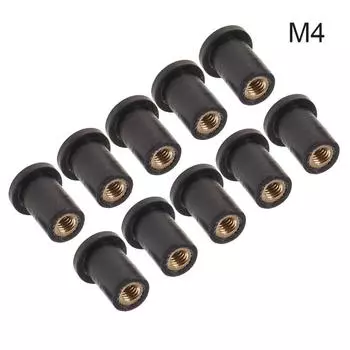 10 шт. универсальных резиновых заглушек M6 для ветрового стекла мотоцикла, инструменты для модификации мотоцикла