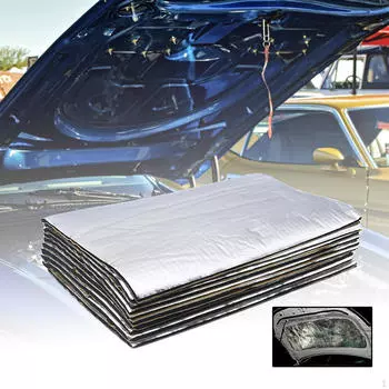 10 шт. Универсальный автомобильный шумопоглощающий коврик толщиной 5 мм для крышки багажника Многофункциональный водонепроницаемый 40x25cm