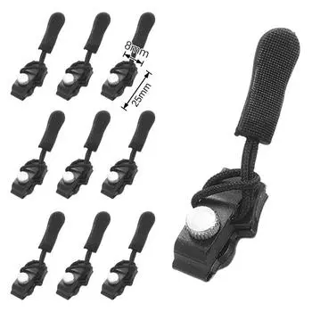 10 шт. универсальный комплект для ремонта молнии, быстрая мгновенная съемная молния, свободный бегунок для шитья молнии, тянущий механизм для куртки, сумки, пальто M