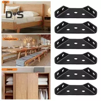 10 шт. универсальный металлический угловой соединитель для мебели, нержавеющий, устойчивый к коррозии полка, корпусная мебель, треугольные опорные угловые кронштейны чёрный