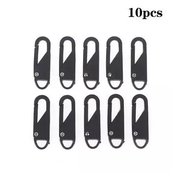 10 шт. универсальный съемный съемник молнии, металлические ремонтные комплекты для головки молнии, замена для сумки, сумки, ползунка на молнии для одежды золотой