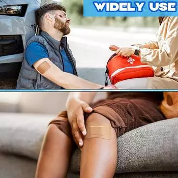 10 шт./упак. эластичные большие пластыри для заживления ран на коже, пластыри квадратной формы для остановки кровотечения, дышащие пластыри