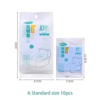 10 шт./упак. чехлы для сидений унитазов одноразовые бумажные универсальные чехлы для сидений унитазов 46*38CM