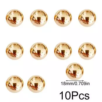 10 шт./упак. Грибовидная заклепка Кожаное ремесло Сумка Шитье Цинковый сплав Золото 6/8/9/10/12/15/18/20 мм Гвоздь Металлическая застежка Кнопка DIY 18mm золотой