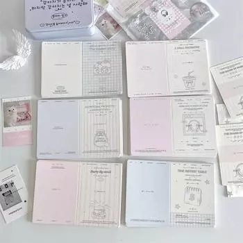 10 шт./упак. Мини-складная открытка с защитой из картона, упаковочный материал, декоративное сообщение «сделай сам», поздравительная открытка с верхней загрузкой, деко