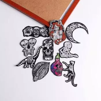 10 шт./упак. плавкая заплатка с вышивкой, утюговые заплатки для одежды, термоклеевые заплатки для курток, джинсов, рюкзак, гладильная заплатка для шитья