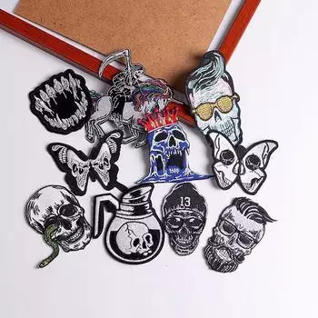 10 шт./упак. плавкая заплатка с вышивкой, утюговые заплатки для одежды, термоклеевые заплатки для курток, джинсов, рюкзак, гладильная заплатка для шитья