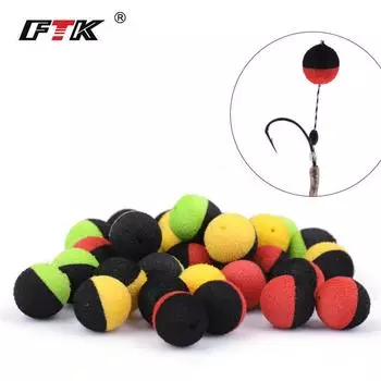 10 шт./упак. ПВХ плавающие рыболовные бусины круглые бусины 1,1 см аксессуары для ловли карпа красный