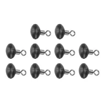 10 шт./упак., рыболовные снасти, беговой ползунок, поворотный шкив, черная установка