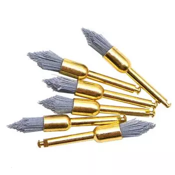 10 шт./упак. стоматологическая полировальная щетка из карбида кремния, профилактические щетки для полировки зубов, угловой наконечник, полировальный инструмент