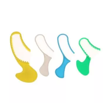 10 шт./упак. стоматологические подносы для регистрации прикуса, слепочная ложка с сеткой, одноразовый пластиковый держатель зубов, инструменты для ухода за полостью рта стоматолога жёлтый