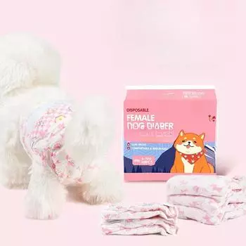 10 шт./упак. супер впитывающие подгузники для собак, женские физиологические штаны для собак, одноразовые герметичные подгузники для щенков, гигиенические штаны
