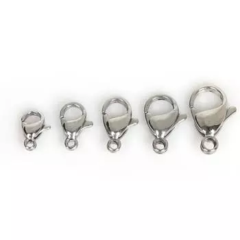 10 шт./упак. застежки из нержавеющей стали коготь омара DIY ювелирные аксессуары 6x9mm