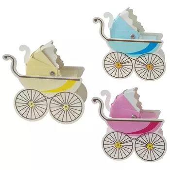10 шт., упаковка для хранения конфет в форме коляски, принадлежности для вечеринок