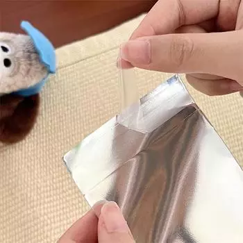 10 шт., упаковка для печенья и конфет, самоклеящиеся пакеты, серебряная маленькая сумка с уплотнением для ювелирных изделий ручной работы, бейджи, подарки, пакеты для хранения