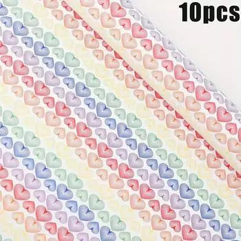 10 шт., упаковка для украшения вечеринки Rainbow Love, гофрированная упаковка для подарков с радужной серией, упаковочная бумага, папиросная бумага, принадлежности для букетов love