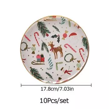 10 шт./упаковка, украшение для дома, тематическая вечеринка, столовые приборы, мультяшный узор, десерт, торт, декоративный 17.8cm