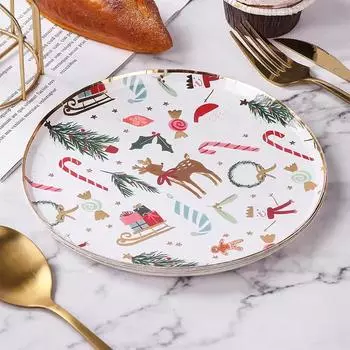 10 шт./упаковка, украшение для дома, тематическая вечеринка, столовые приборы, мультяшный узор, десерт, торт, декоративный 17.8cm