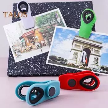 10 шт. уплотнительные зажимы, магнитный дизайн, прочная ручка с подвесным отверстием, решение для хранения свежести продуктов, влагостойкий зажим синий