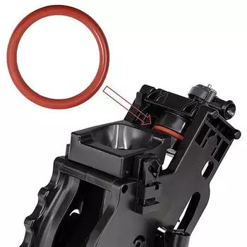 10 шт. уплотнительных колец из пищевого силикона для кофемашины, уплотнительная шайба для трубки давления, красная, набор для ремонта Vmq