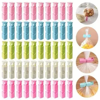 10 шт., уплотнительный зажим для хранения пищевых продуктов, зажим для сумки, зажим для хранения закусок и свежих продуктов, уплотнительный зажим для сумки, зажим для герметика, кухонный инструмент для хранения