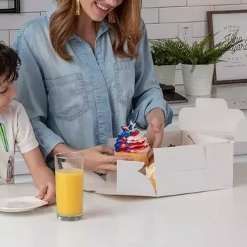 10 шт. устойчивая к разрыву гигиеническая перерабатываемая коробка для печенья фестивальная вечеринка мусс торт печенье десерт ресторанные принадлежности S коричневый