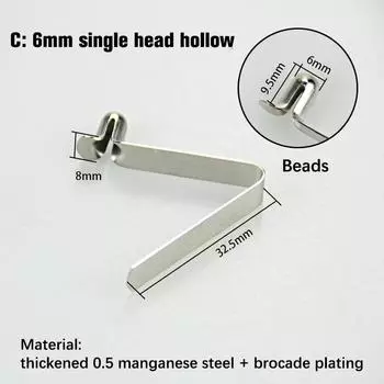 10 шт. V-образная пружинная пряжка 6 мм пружинная пряжка стальной лист вертикальный пружинный лист V-образный позиционный пружинный лист