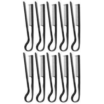 10 шт. V-образная расческа для укладки волос, пластиковая круглая зубчатая термостойкая расческа для выпрямления волос Styl