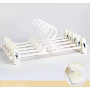 10 шт. Вешалка для брюк, Хранение брюк, Бытовой зажим для брюк без следов, Нескользящая вешалка для пиджаков, Зажим для юбок из нержавеющей стали, Сушилка, Доставка