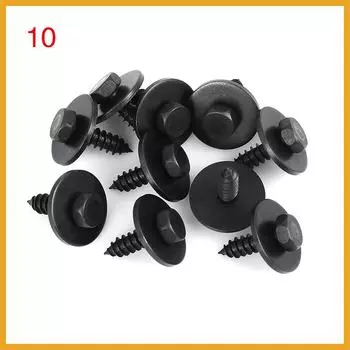 10 шт. Винты с шестигранной головкой 07147129160 для BMW Накладка колесной арки Покрытие днища Задняя накладка Защитный щиток под капотом E46 E60 E90