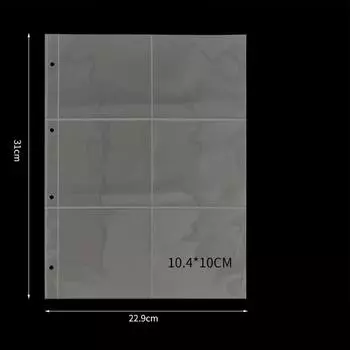 10 шт. Вкладыши для папок 110 г Вкладыши для папок Альбом для фотографий 6 grid card page