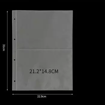 10 шт. Вкладыши для папок 110 г Вкладыши для папок Альбом для фотографий 2 grid card page
