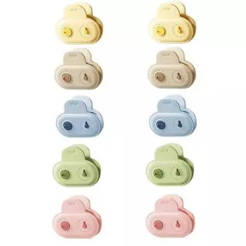 10 шт. Влагонепроницаемый зажим с магнитным уплотнением, милый зажим для пакетов с едой, пакет для приправ 10Pcs