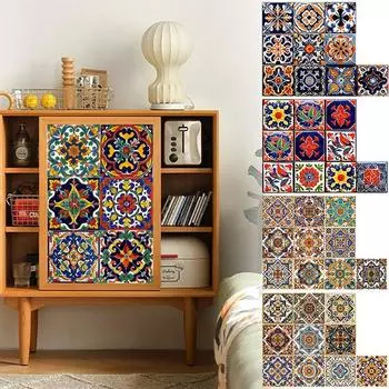 10 шт. Водонепроницаемый фон для гостиной, ванной комнаты, ремонта, декоративная плитка, наклейка, самоклеящаяся 10*10cm
