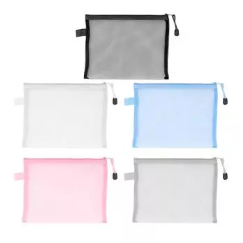 10 шт. Водонепроницаемый, устойчивый к разрывам мешок для документов формата А5 White