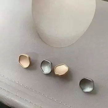 10 шт. Вогнутые металлические пуговицы 10 мм модные золотистые/серебристые нестандартные пуговицы на ножке аксессуары для одежды 10mm золотой