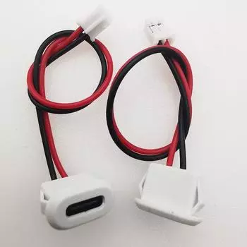 10 шт. Высокоэффективный разъем USB Type C, гнездо для зарядки USB, лампа black-without terminals