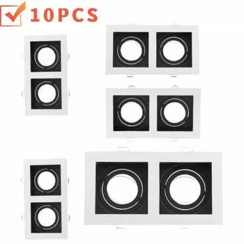10 шт. Высококачественные квадратные потолочные точечные светильники, фоновая лампа, внутреннее освещение, коммерческое освещение, встраиваемые светодиодные светильники, чип