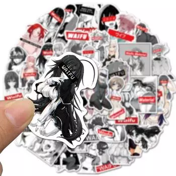 10 шт Waifu хентай сексуальные наклейки в стиле пин-ап аниме девушка водостойкая гитара Чемодан скейтборд ноутбук велосипед граффити наклейка игрушка 10pcs