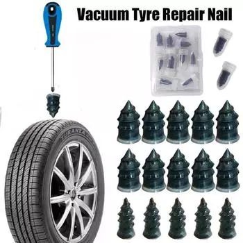 10 шт., вакуумные гвозди для ремонта шин для автомобилей, грузовиков, мотоциклов, скутеров, велосипедов, ремонт проколов шин, бескамерные резиновые гвозди Small 10pcs