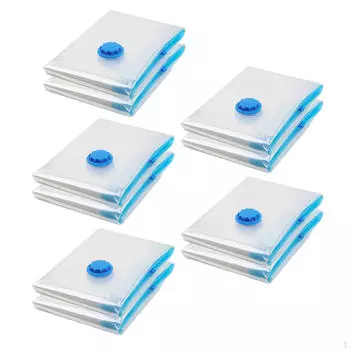 10 шт. вакуумные пакеты для хранения, самозапечатывающиеся компрессионные пакеты BGS, экономия места для одеял Pump Only